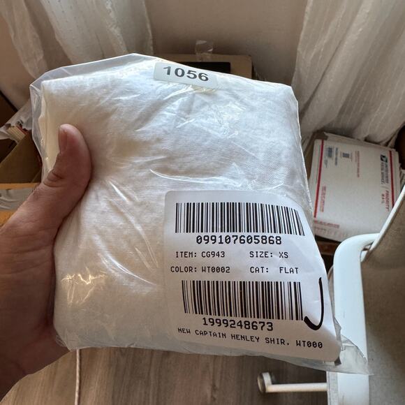 .Crew New Capitaine Shirt WMNS XS White Baird McNutt Irish Linen Short Sleeve - Picture 7 of 7